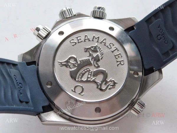 Swiss Replica Omega Seamaster Diver 300M Blue Wave Dial ETNZ Limited Edition Watch