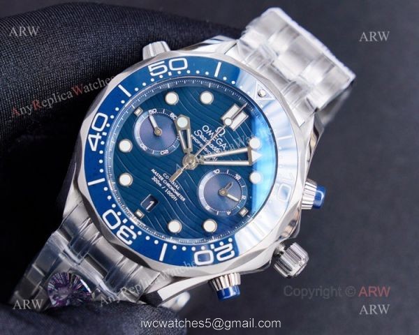 (TW) Highest Quality Diver 300m Omega Seamaster Super Clone Watch 9900 Movement