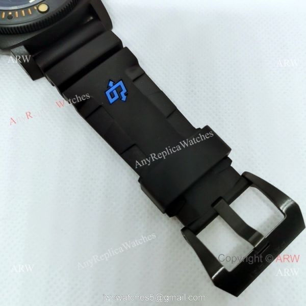 New Panerai Submersible Flyback PAM615 All Black Watch 47MM