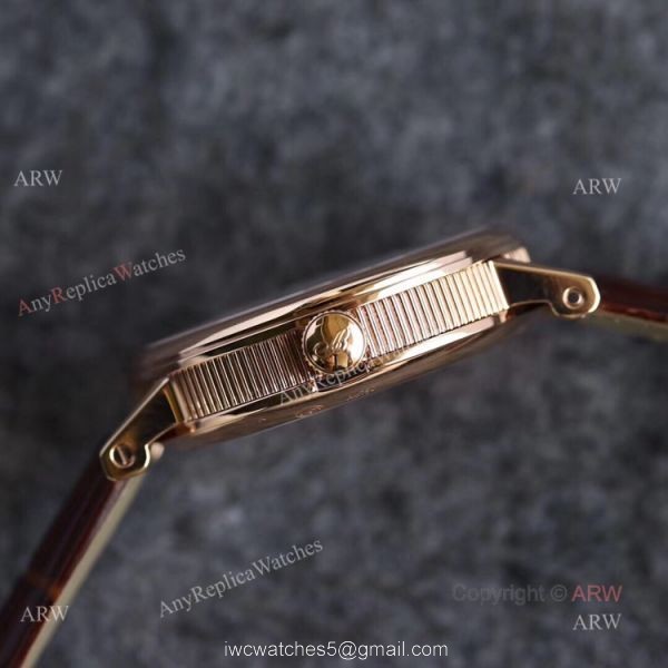 Replica Breguet Classique Rose Gold White Arabic Dial Moonphase Watch 40mm