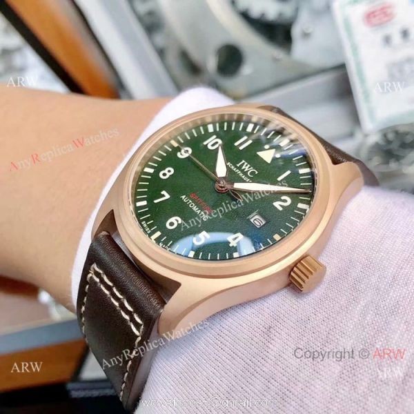 AAA Replica IWC Big Pilots Spitfire Automatic Watch Rose Gold