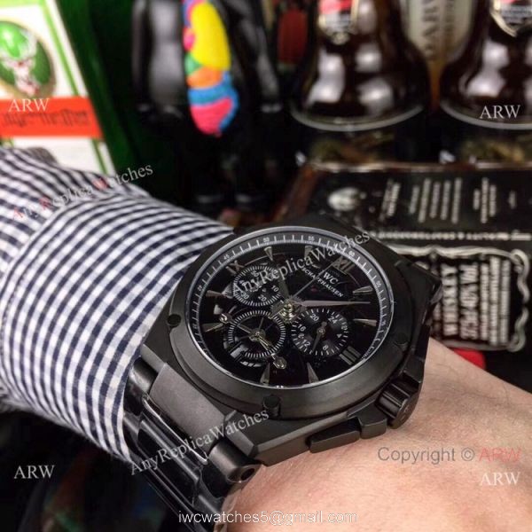 Fake IWC Aquatimer Chronograph Men Watches Stainless Steel White Face