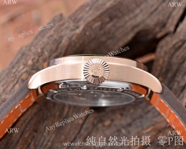 Copy IWC Big Pilots Double Tourbillon Watches Rose Gold Case