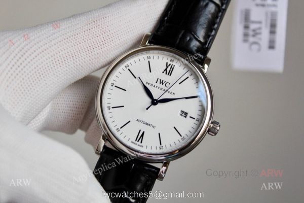 Best Replica Iwc Schaffhausen Portofino Automatic Watch With White Dial