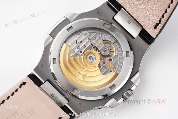 Swiss Replica Patek Philippe Nautilus Stainless Steel White Dial Watch Swiss 324 movement