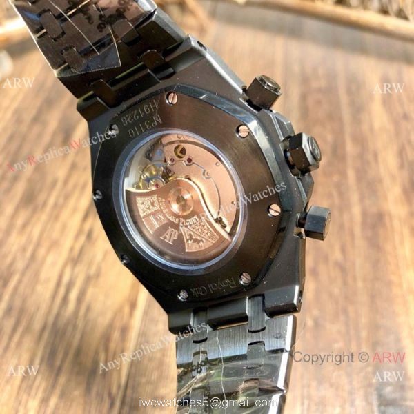 Black Steel Audemars Piguet Royal Oak Replica Watches Automatic