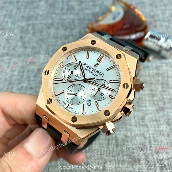 Replica Audemars Piguet Royal Oak Automatic Men Watches Rubber Strap