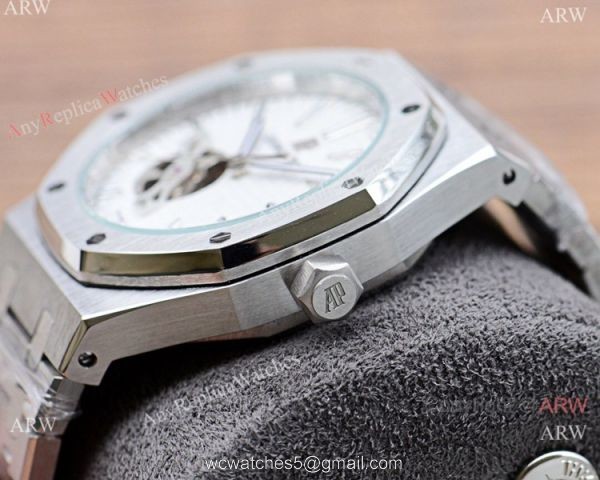 Audemars Piguet Royal Oak Tourbillon Wrist Stainless Steel White Face