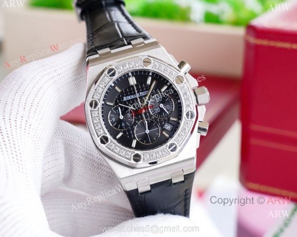 Best Quality Audemars Piguet Royal Oak offshore Lady Watch Leather Strap
