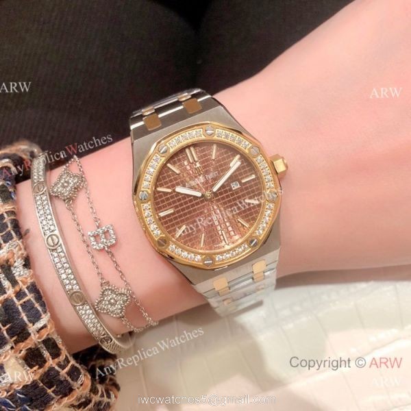 Copy Audemars Piguet Royal Oak Lady 33mm Watches Two Tone