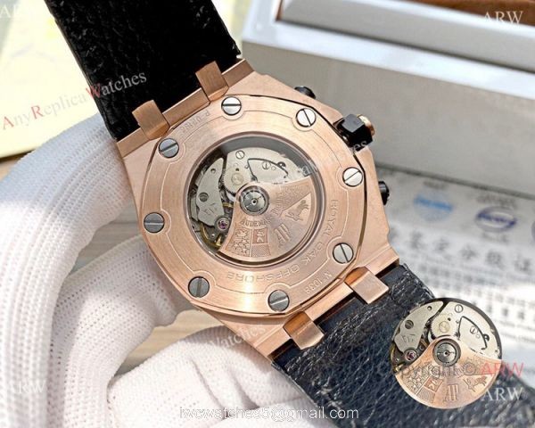 Audemars Piguet Royal Oak Offshore 42mm Watches Black Leather Strap