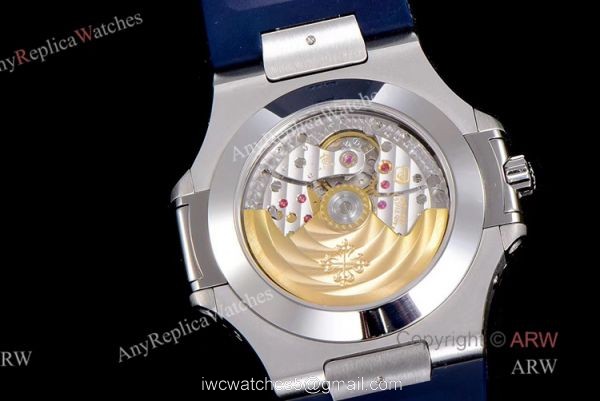 (GR) V2 Version New Patek Philippe Nautilus Annual Calendar 5726 Blue Dial Blue Rubber Replica Watch