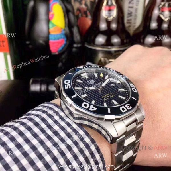 Copy Tag Heuer Aquaracer Calibre 5 Blue Ceramic Bezel Watches