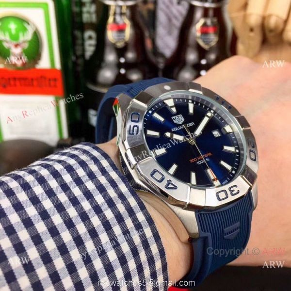 Knockoff Tag Heuer Aquaracer 300M Watch Bright Blue Dial