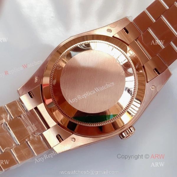 AAA Grade Replica Noob Rolex Day Date Rose Gold Swiss 3255 Automatic Watch
