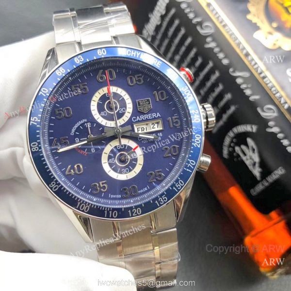 Buy Replica Tag Heuer Carrera Calibre 16 White Dial Watches 44mm