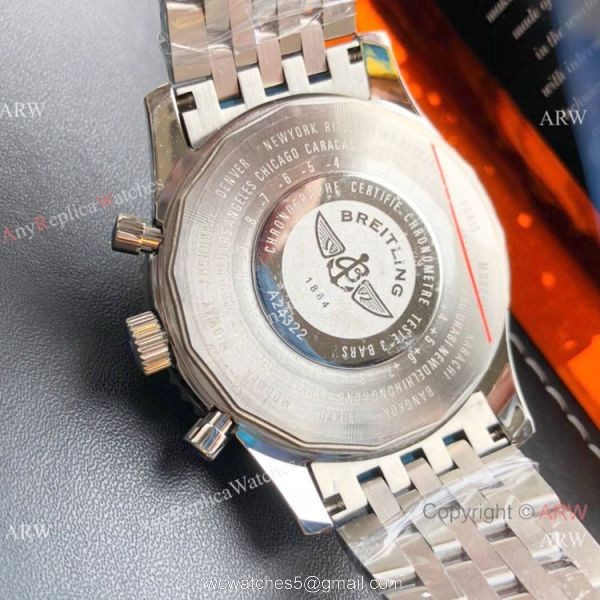 Copy Breitling Navitimer Stainless Steel Chocolate Dial Watch 42mm