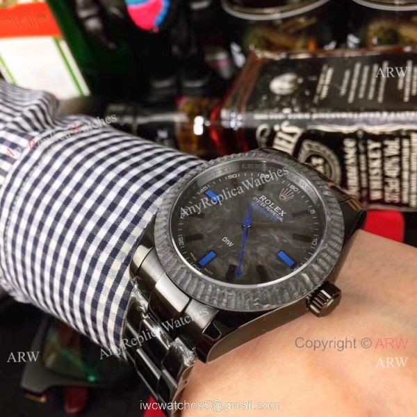 Best Replica Rolex Milgauss Carbon fiber Bezel Watch 40mm