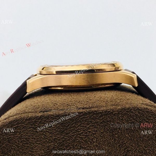 PFF Replica Patek Philippe Aquanaut Luce Lady Quartz Watch Chocolate Dial