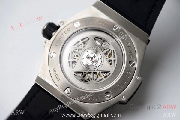 NEW! Swiss Replica Hublot Big Bang Sang Bleu Titanium Watch Black Face