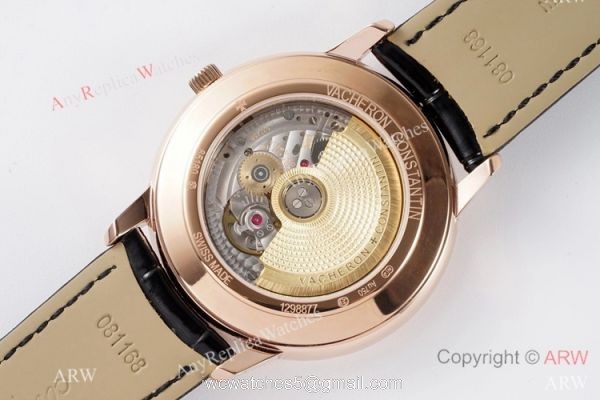 Swiss AAA Copy Vacheron Constantin Patrimony Watch Rose Gold Case
