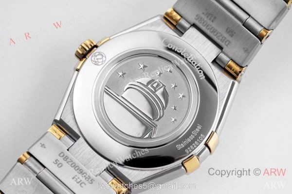 NEW! Swiss Copy Omega Constellation 2-Tone Watch 28mm Quartz