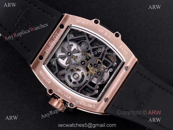 Best Hublot Masterpiece Mp-06 Senna Rose Gold Diamond Tourbillon Watch Replica