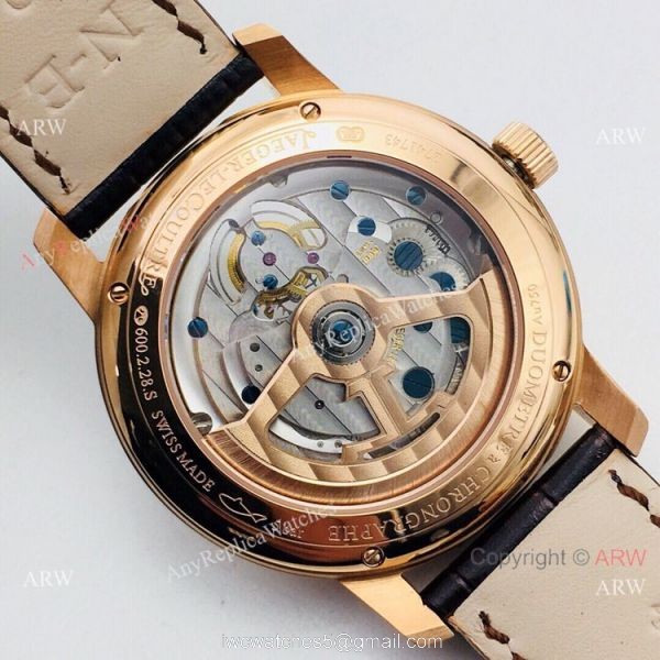 AAA Replica Jaeger-Lecoultre Master Ultra Thin Tourbillon Rose Gold Watch 982 Movement
