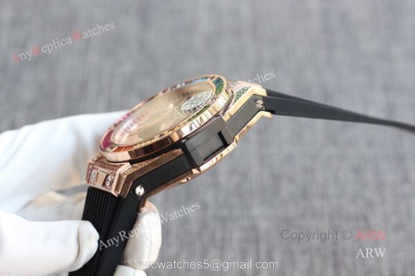 Best Hublot Watches For Men Swiss Replica Hublot Big Bang Unico Rainbow King Gold