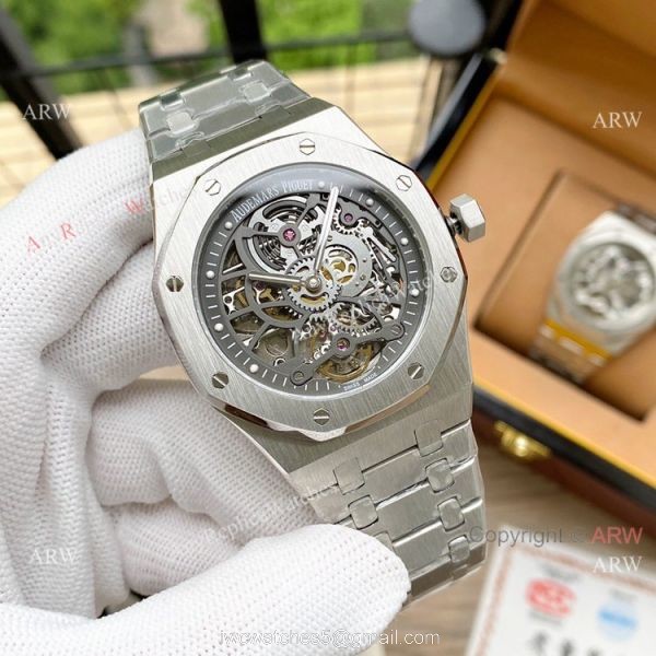 Clone Audemars Piguet Royal Oak Hollow Dial Men Watches 45mm