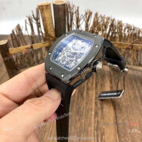 Swiss Quality Copy Richard Mille RM17-01 Black Ceramic Watches