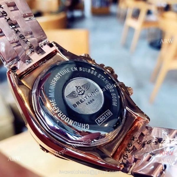 Breitling Chronomat B01 Watches Two Tone Rose Gold