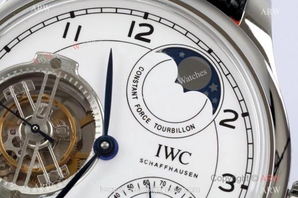 New! Swiss Replica IWC Portugieser &8216;150 Years Tourbillon Watch White Face