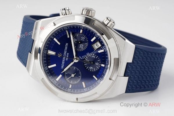Swiss Copy Vacheron Constantin Overseas Chronograph 5500V Watch Blue Face