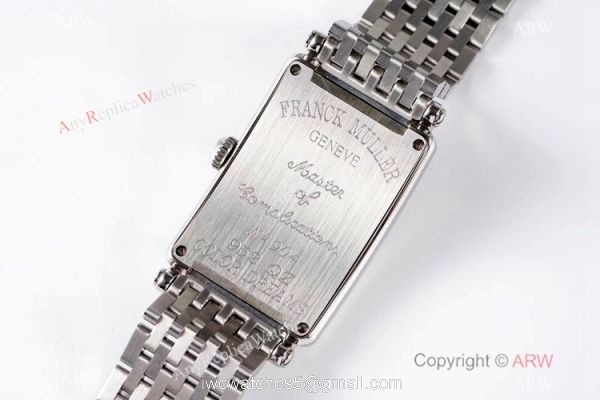 New! Swiss Grade Franck Muller Long Island Watch Full Diamond Yellow Markers