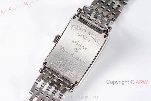 New! Swiss Replica Franck Muller Long Island Watch Iced Out Stainless Steel