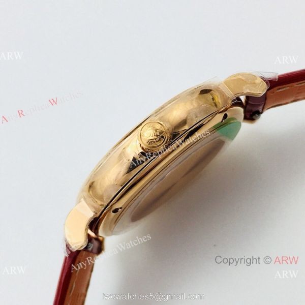 New! Swiss Replica IWC Portofino Swiss 9015 Rose Gold Watch Ladies