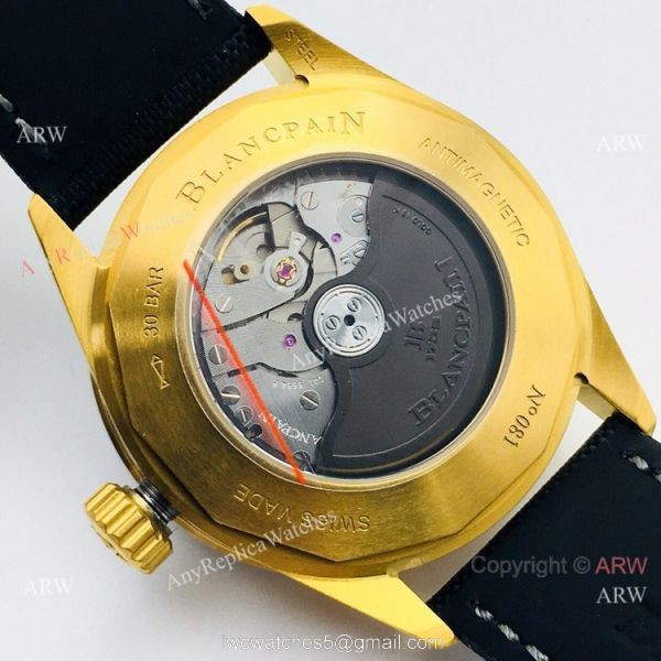 2020 New! Swiss Copy Blancpain Fifty Fathoms Bathyscaphe 5054 Watch Black Moon Dial