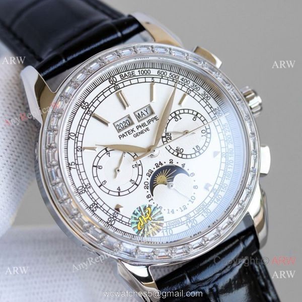 Swiss Clone Patek Philippe Grand Complications Perpetual Calendar Watch 5270g White Face