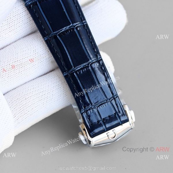 AAA Grade Swiss Replica Omega Constellation Gents Watch Rose Gold and Blue