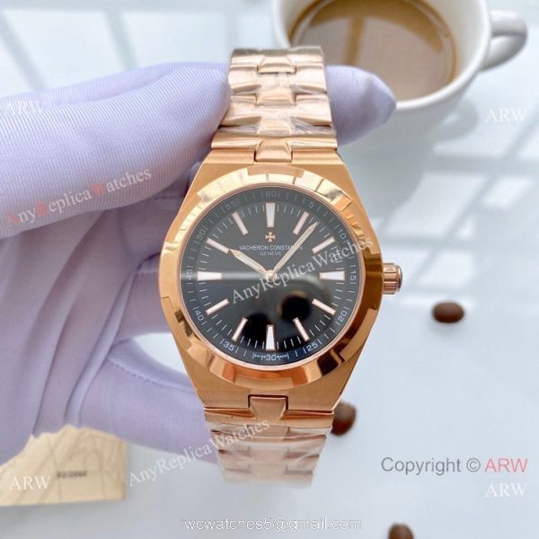 Best Quality Vacheron Constantin Overseas Copy Watches Rose Gold