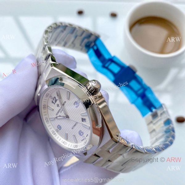 Copy Vacheron Constantin Geneve Overseas Watches SS White Face