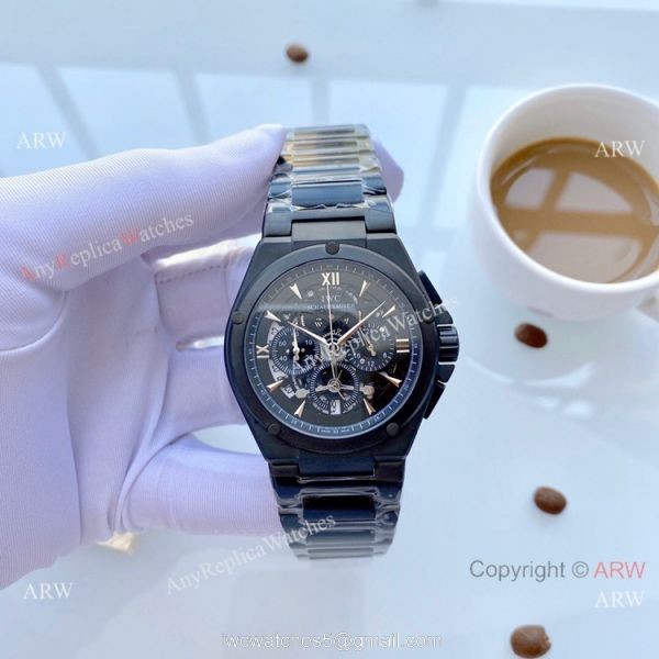 Wholesale Copy IWC Aquatimer Rose Gold Skeleton Dial Watches