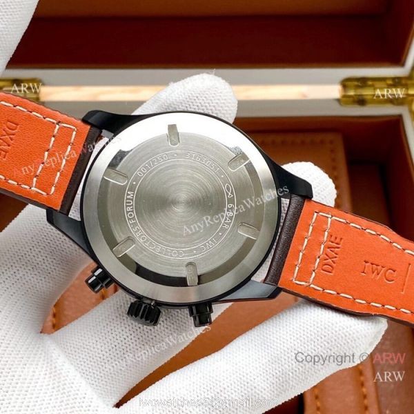 New Replica IWC Big Pilots Chronogaph Watch SS Green Dial