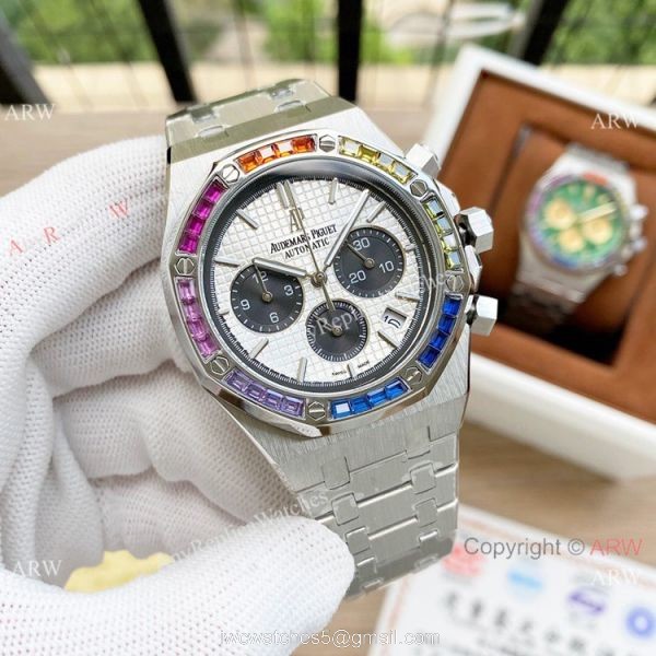 Fashion Style Audemars Piguet Royal Oak Rainbow Copy Watches