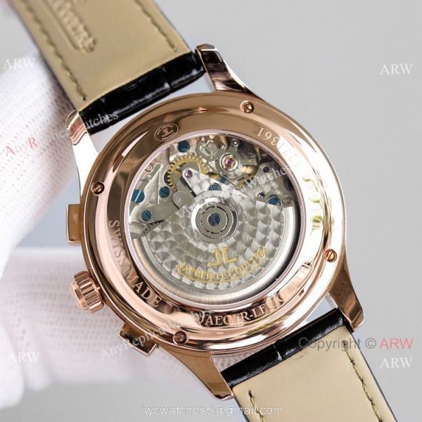 Swiss Copy Jaeger-LeCoultre Master Watch Rose Gold Chronograph