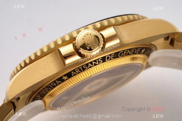 VR-Factory MAX 1:1 Best Edition Rolex Andrea Pirlo Submariner Swiss 3130 Watch Yellow Gold