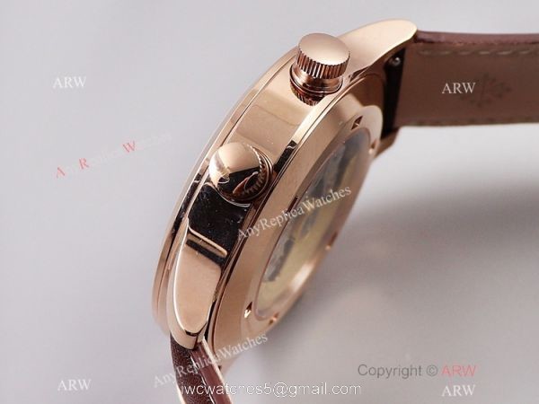 GR Factory Patek Philippe Calatrava Pilot Travel Time Watch Rose Gold