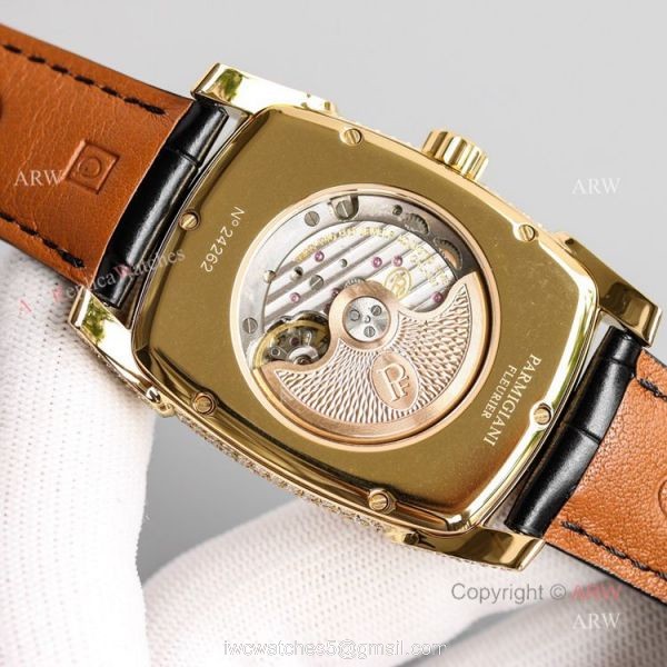Yellow Gold Parmigiani Fleurier KALPA Diamond Watches Replica For Men