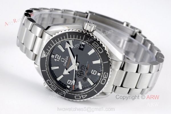 New Omega Seamaster Planet Ocean Ceramic 39.5mm Ladies Replica Watch With Black Dial